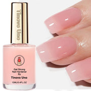 Tinovo Uno Pink Nail Hardener 12ml Decorative Nails Natural Sheer Pink Nail Strengthener Growth Polish Natural Dry Get Stronger