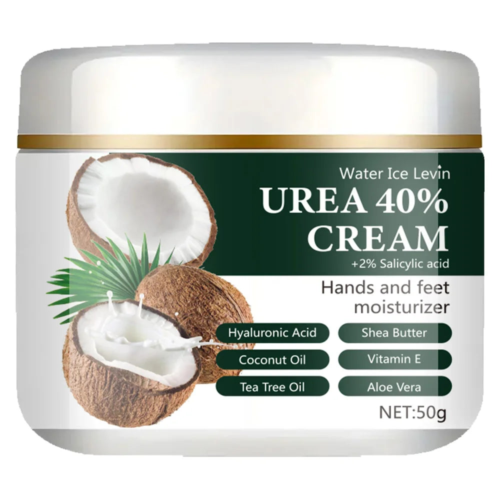 40% Urea + 2% Salicylic Acid Hand & Foot Cream – Lightweight, Fast-Absorbing Moisturizer for Dry Skin, Helps Lock in Moisture for Soft & Smooth Hands and Feet