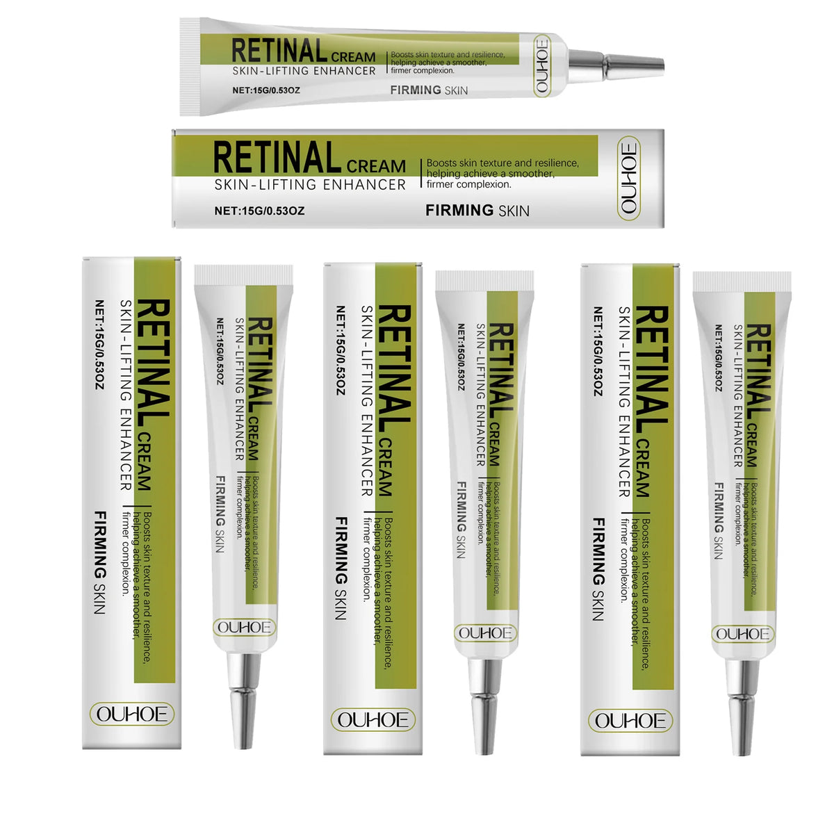 Korean Skincare Retinol Cream Brightening Firming Moisturizing Face Neck Day Night Lightweight Fast Absorbing Skin Care