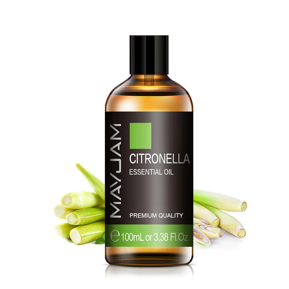 MAYJAM 100ML Pure Natural Aroma Essential Oil Patchouli Rosemary Peppermint Frankincense Sandalwood Cinnamon for Diffuser