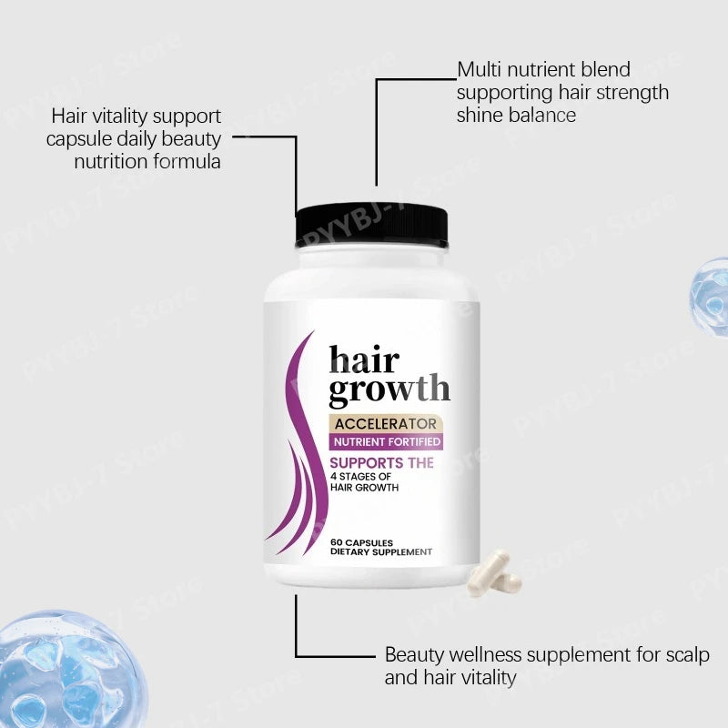 Hair Regeneration Support Capsule Supplement for Stronger Strands Nourishing Vitality and Scalp Care Vegan Friendly Daily Use