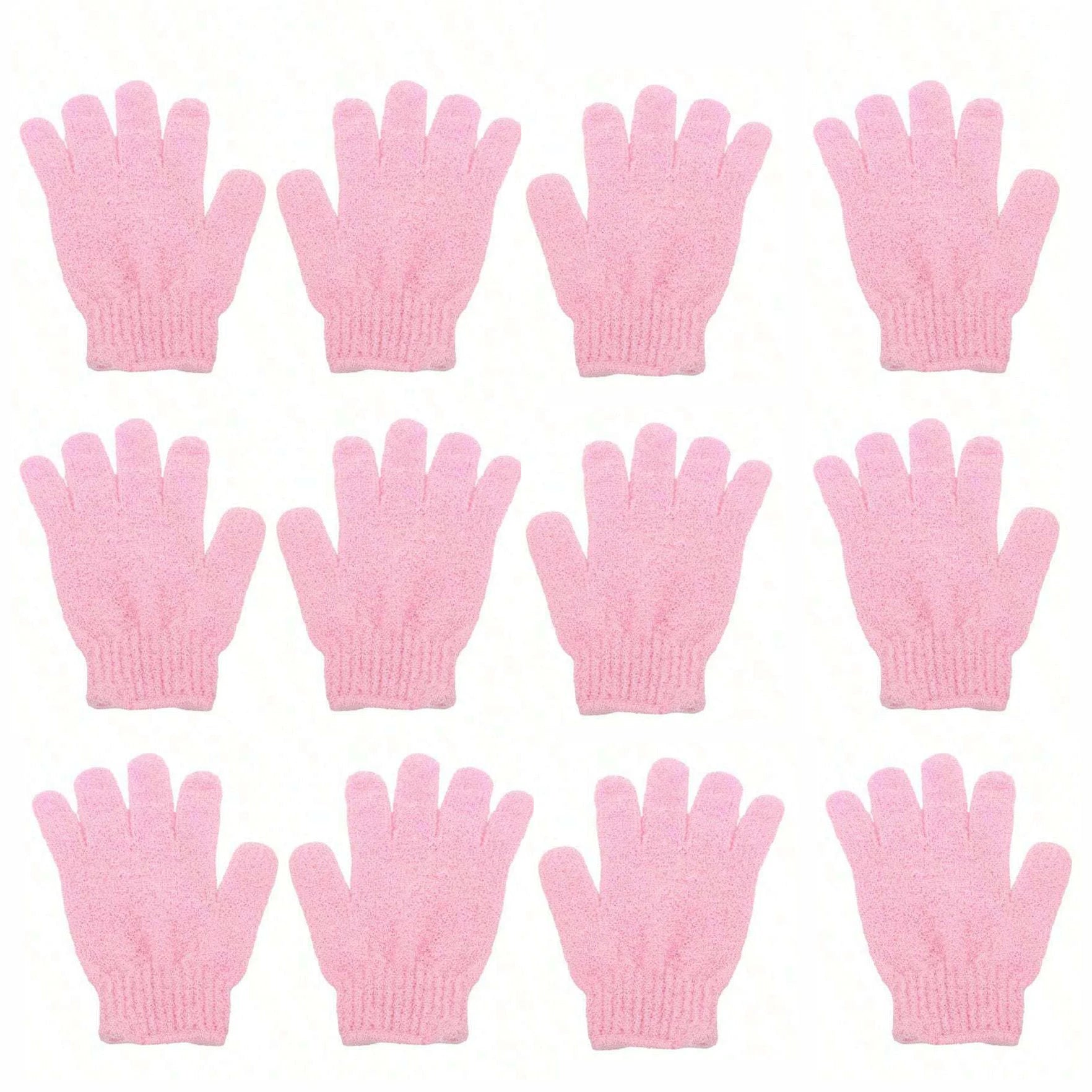 2pcs/6pcs/12pcs Reversible Exfoliating Shower Gloves, Body Scrub Gloves, ,Cleansing Tools Bath Towel Bath Products Back Scrub