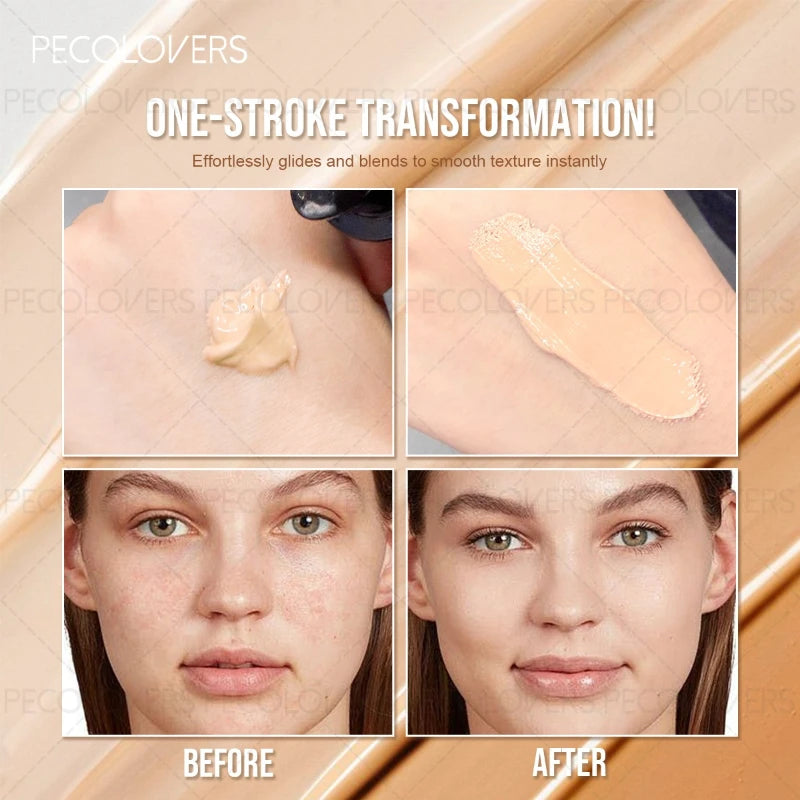 1PC Soft Full Coverage Foundation, Covers Dark Circles, Spots, Acne Marks, Tear Gap, Contouring Powder, Long-Lasting, Non- Cakey, No Makeup Removal, Body Concealer for All Skin