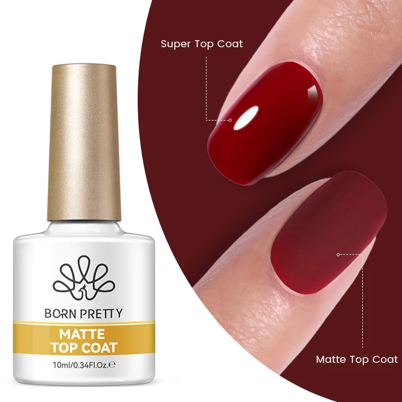 BORN PRETTY 10ml Blood Red Jelly Transparent Gel Nail Polish Wine Red Winter Color Semi Permanent Soak Off UV LED Varnish