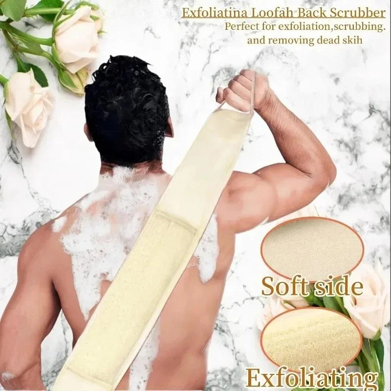 Back Skin Scrubber Massage Exfoliating , Long Strip for Back Scrubbing