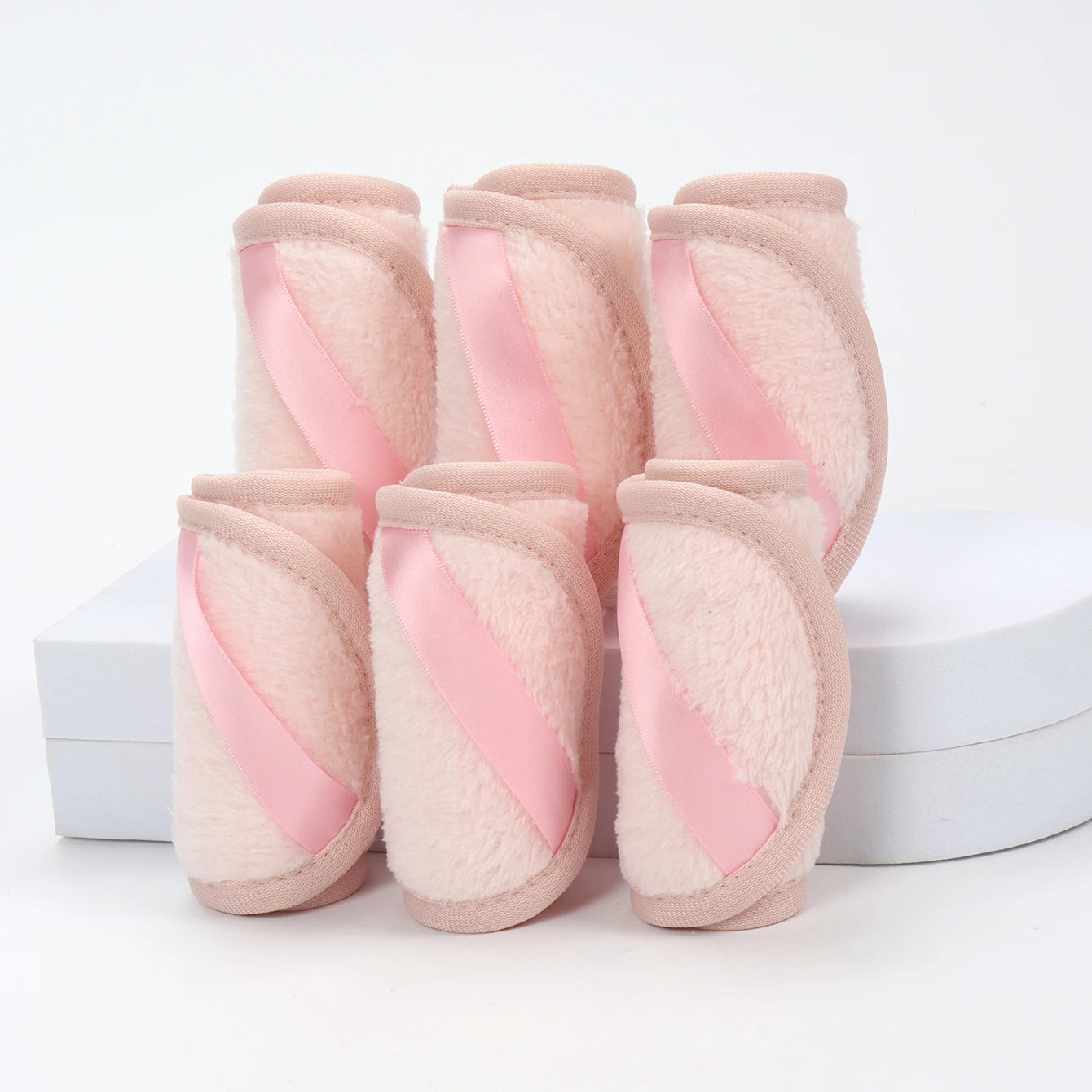 1020 Long Bandage Cleaning Wipes 6Pcs, Machine Washable, Reusable Makeup Remover Tools, Suitable for All Skin Types