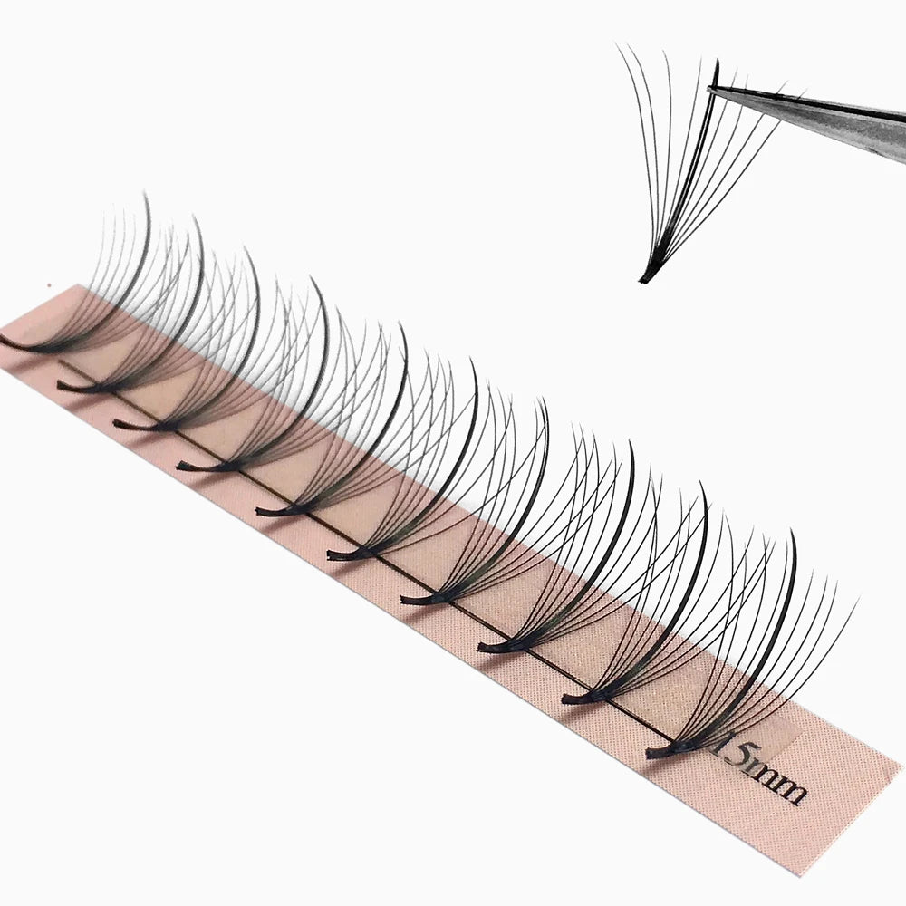 Goddess 9D/13D Premade Wispy Fan Lashes Russia Volume Fans Eyelash Extension Individual Sandwich Faux Mink Eyelashes  Cluster