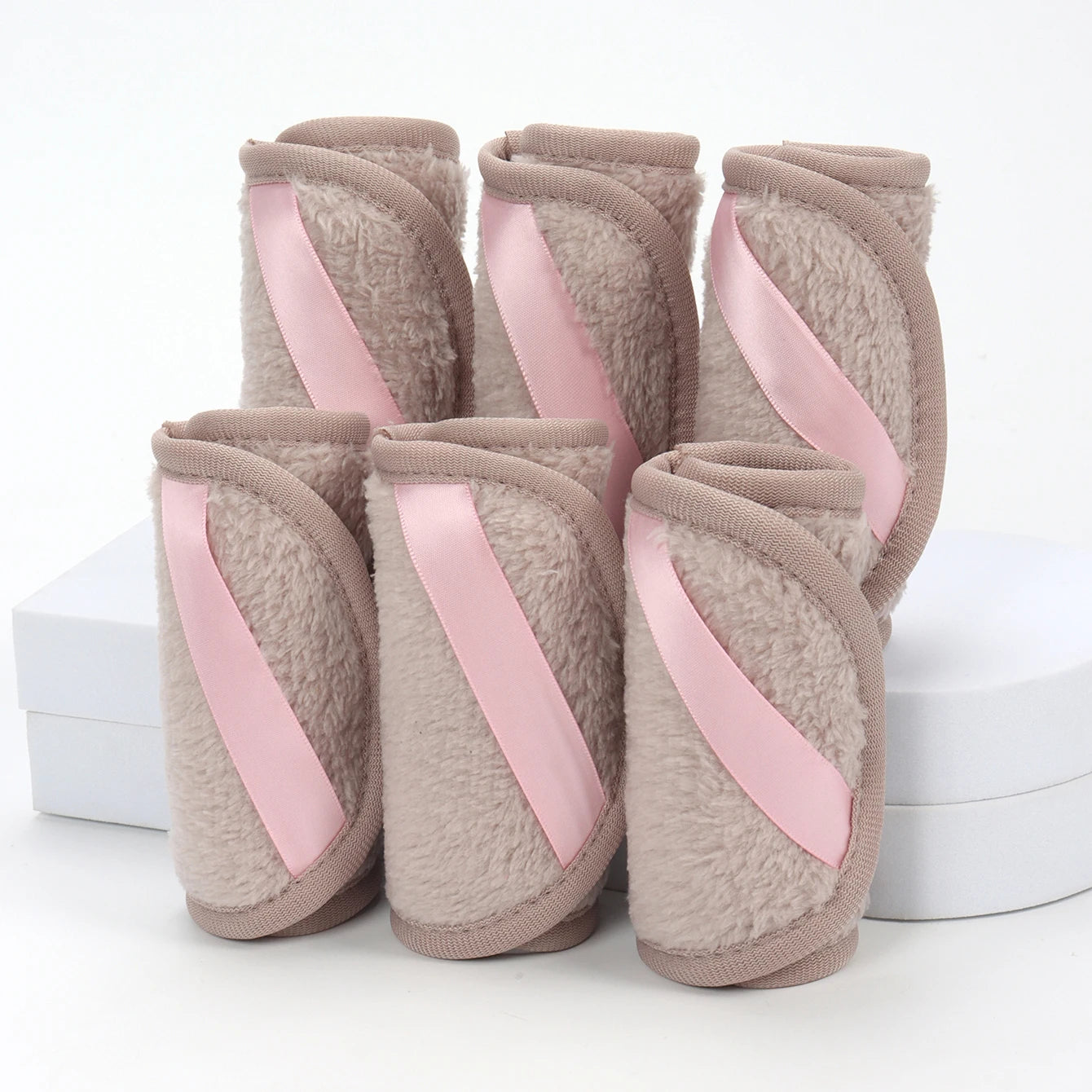 1020 Long Bandage Cleaning Wipes 6Pcs, Machine Washable, Reusable Makeup Remover Tools, Suitable for All Skin Types
