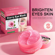 60pcs SADOER Rose Eye Mask Anti Dark Circles Remove Eyes Bags Anti Wrinkles Hydrating Firming Eye Patches Eyes Skin Care
