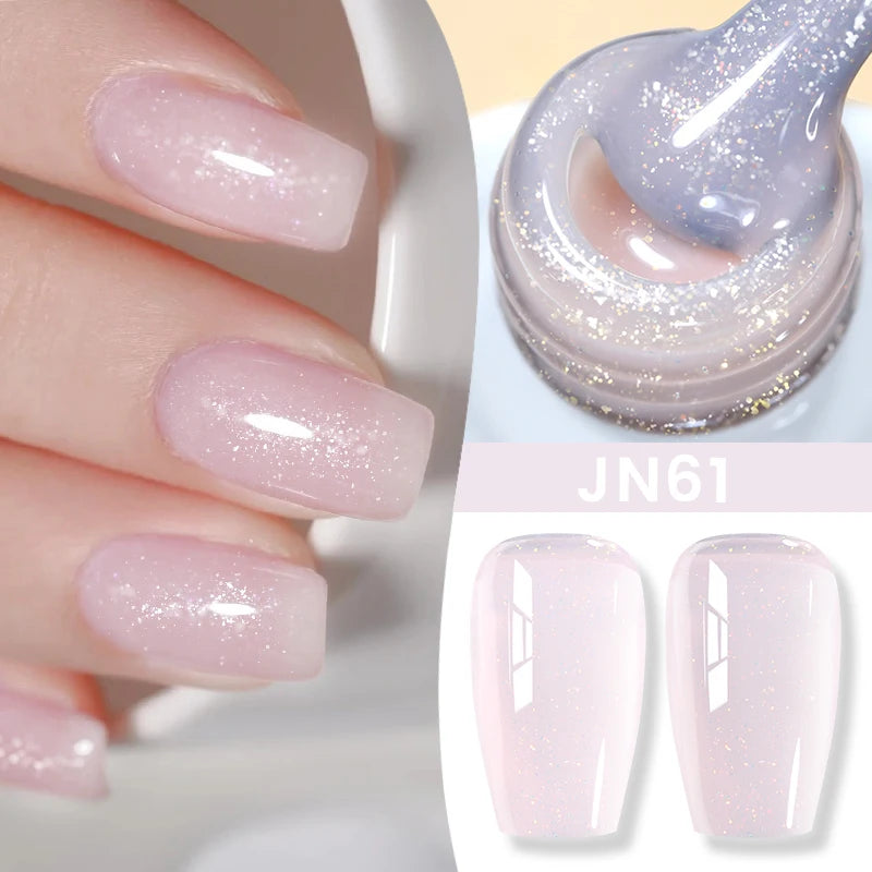 BORN PRETTY 10ml Translucent Color Gel Polish Jelly Nude Autumn Jelly Amber Semi Permanent UV Gel Nail Art Soak Off Gel Varnish