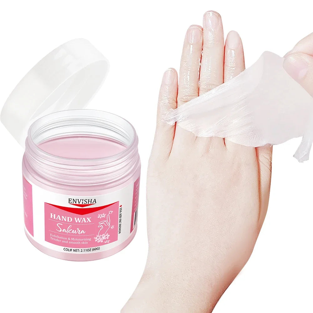 ENVISHA Body Beauty Health Skin Care Hand Mask Sakura Honey Deep Hydration Moisturizing Exfoliating Whitening Remove Dead Skin