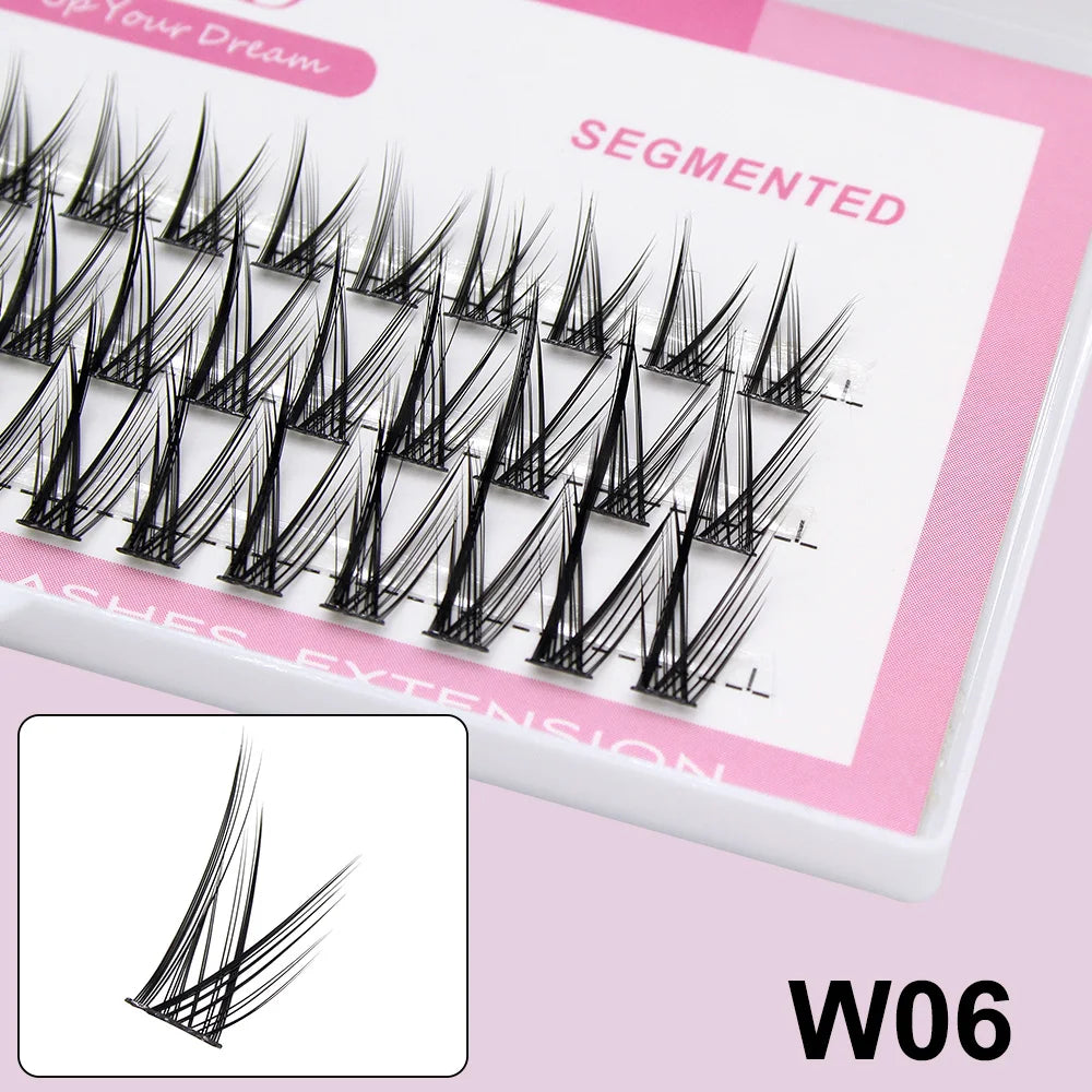 Russian Personal Eyelashes 3D Sexy Fluffy Single Cluster False Eyelashes Are Natural, Soft, And Easy To Operate Makeup Tools