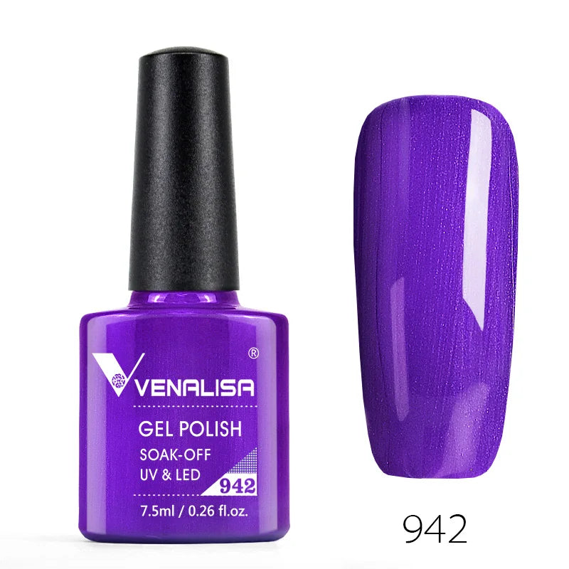 Venalisa 7.5ml Fashion Shiny Soak Off UV Gel Nail Gel Polish Cosmetics Nail Art Manicure Nails Gel Polish Tips Nail Varnish
