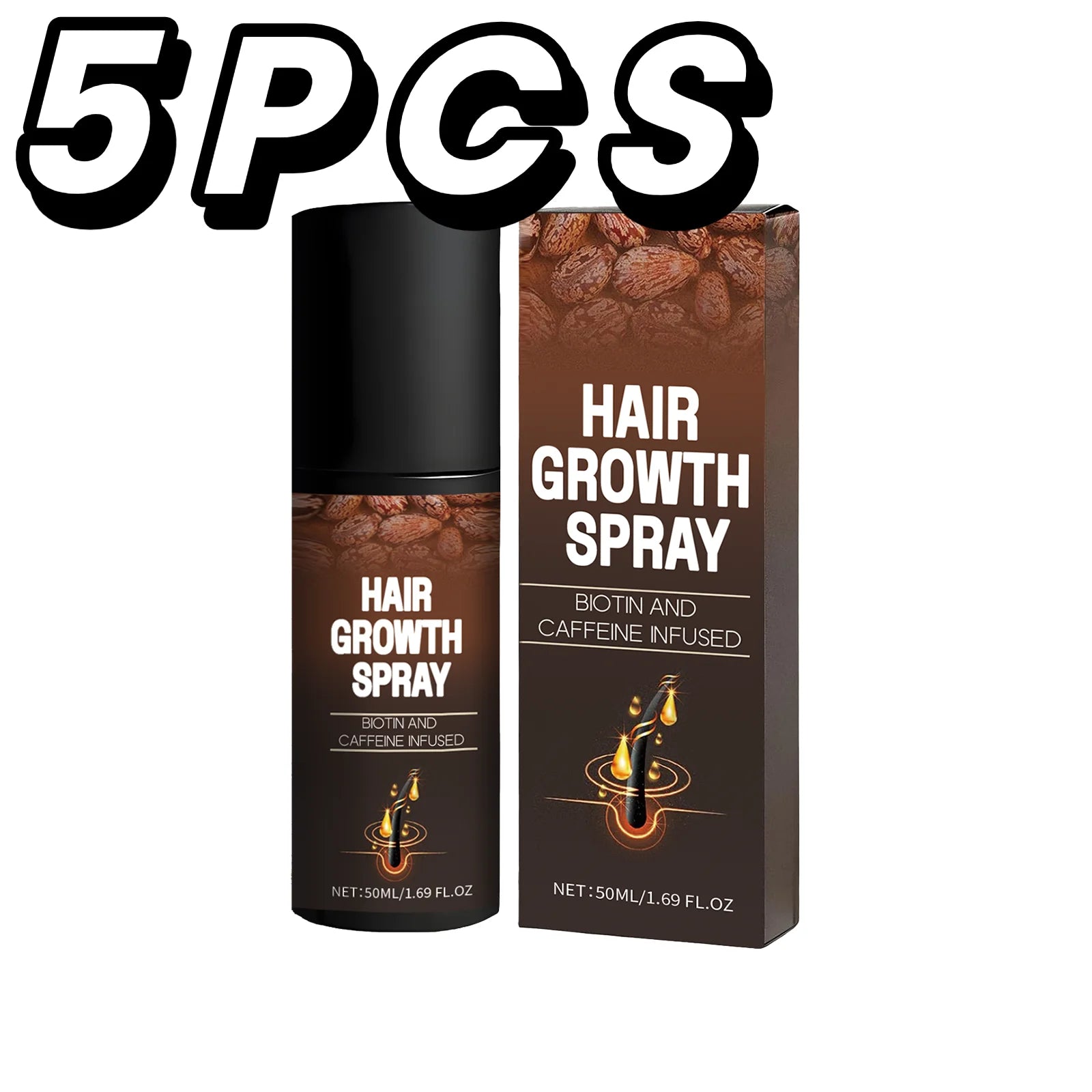 Biotin Caffeine Hair Serum Spray Deep Hydrating Nourishment Strengthen Hair Roots Reduce Hair Loss Smoothing Shiny Hair Care