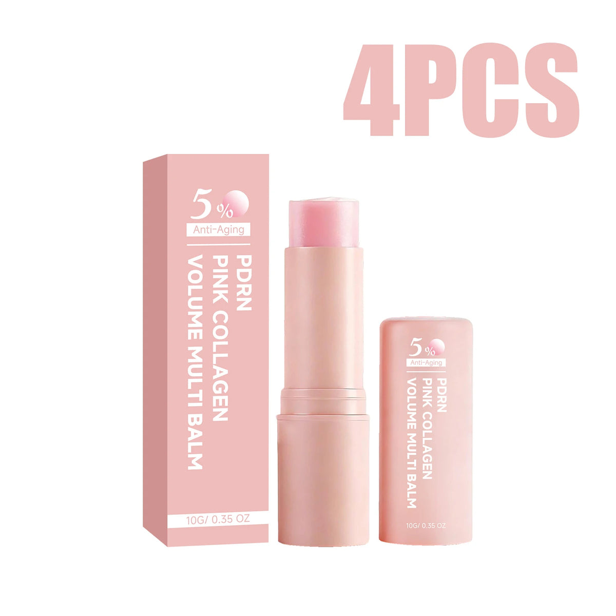 Korean PDRN Collagen Care Set - Deep Moisturizing Capsule Cream&Volume Multi Balm Hydrating Firming Anti-Aging Brightening Skin