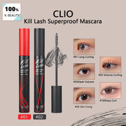 CLIO Kill Lash Superproof Mascara,Volumizing Formula,Lightweight & Clump-Free,Defined & Separated,Korean Cosmetic,Korean Makeup