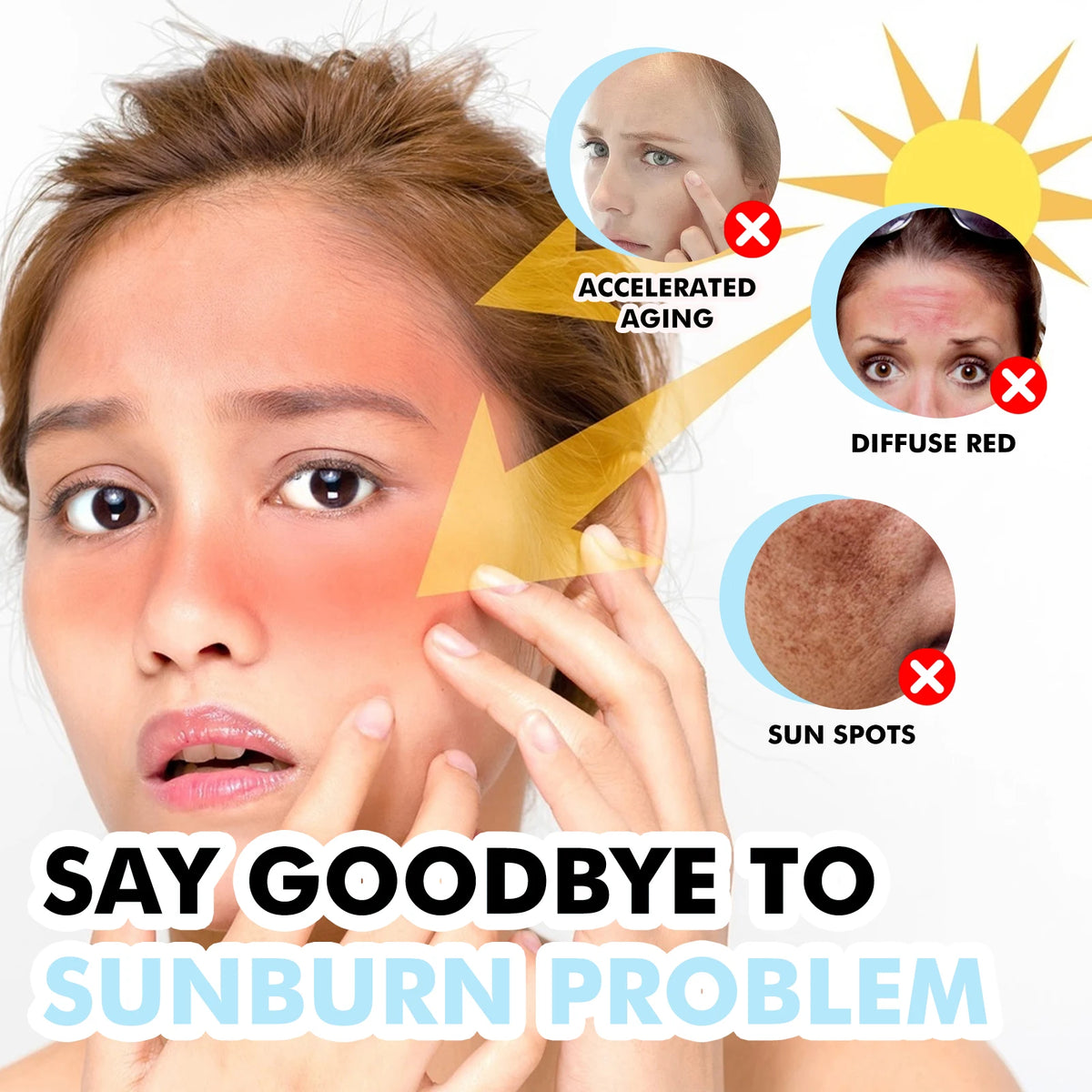 Hyaluronic Acid Sunscreen Anti Sun Solar UV Protection Mild Moisturizer Nourishing Hydrating Repair Outdoor Spf46 Sunblock Stick