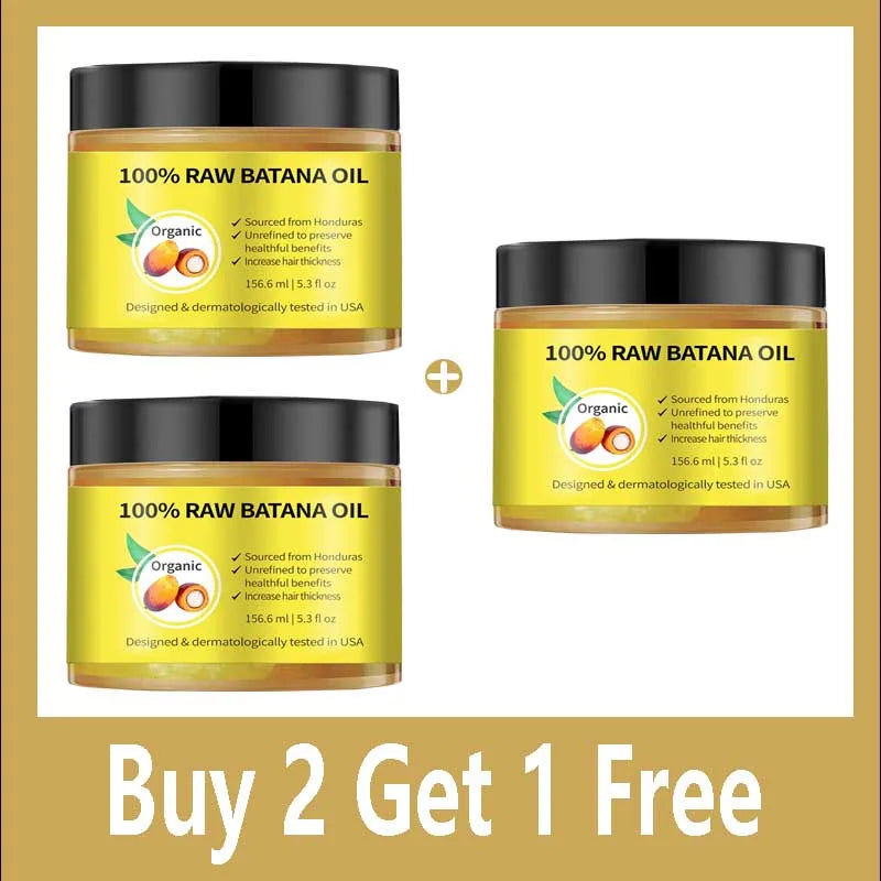 Batana Oil For Scalp And Hair Care, Palm Oil Enriched, Plant Extracts, Scalp And Hair Care Product