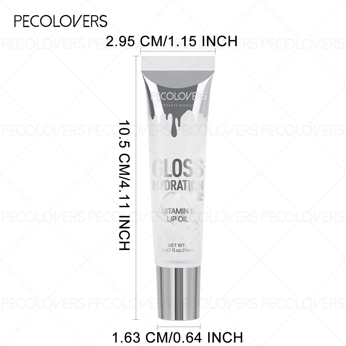 1PC Gentle Moisturizing, Non-sticky, Glossy, Sparkling Gel Formula, Waterproof and Sweat-proof, Single Color Shiny Lip Gloss