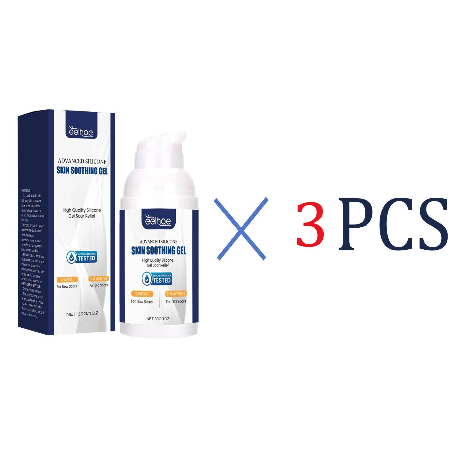 EELHOE Silicone Skin Scar Gel Retinol Niacinamide Scars Stretch Marks Burn Marks Deeply Nourish Skin Reduce Redness Swelling 30g