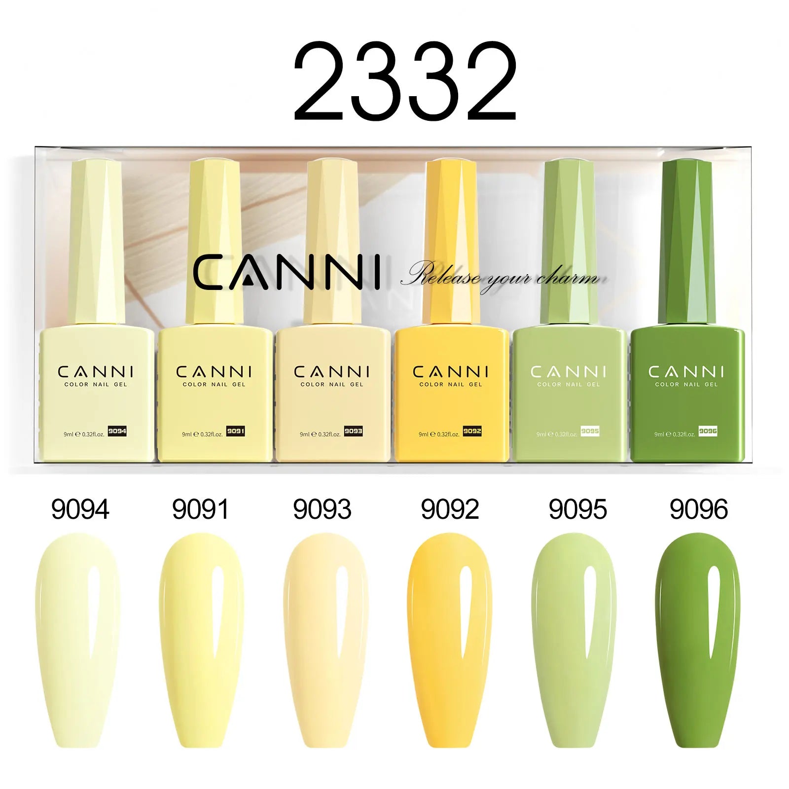 6pcs*9ml HEMA TPO FREE Nail Gel Polish CANNI Semi Permanent Jelly Pink Nude Color Gel Varnish Great Coverage UV LED Lacquer