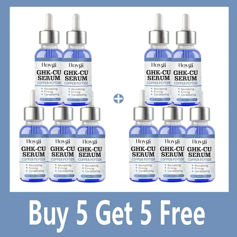 Copper Peptide Serum Anti Aging Face Serum Firming Lifting Fade Fine Lines Pore Shrinking Moisturizer Hyaluronic Acid Skin Care