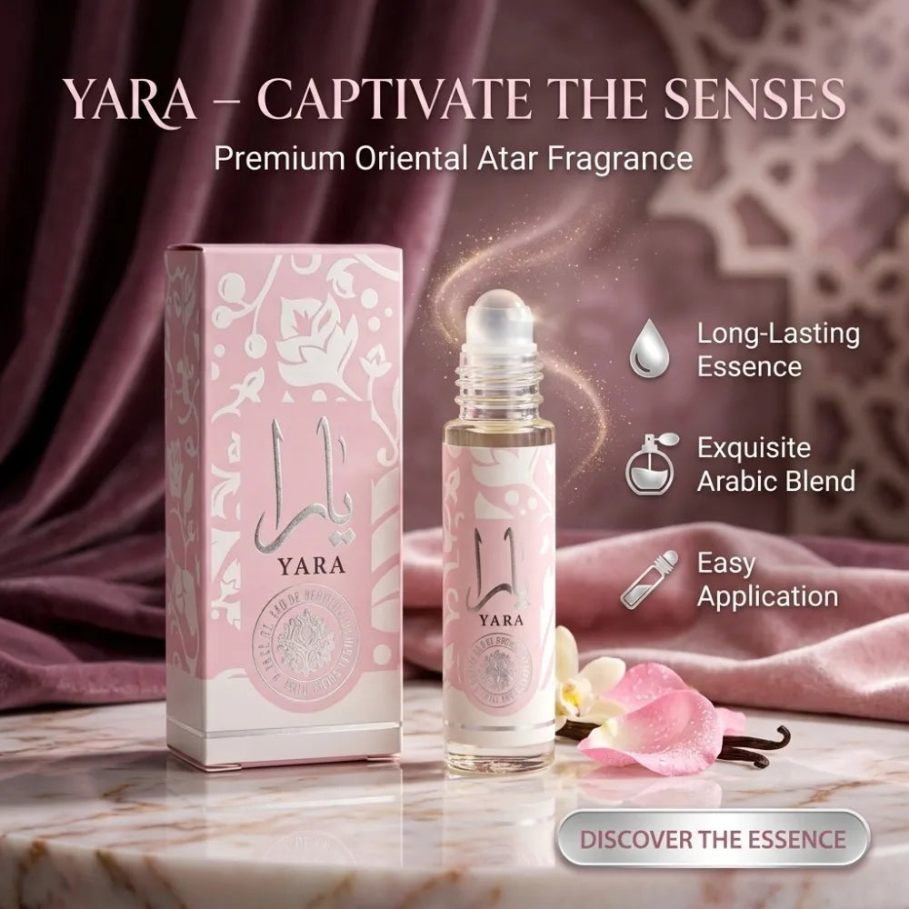 10ML Yara Arab Ball Perfume Has A Long-lasting Portable Fragrance Woman Fresh Light Unique Casual Aromatic Scent for Men Women