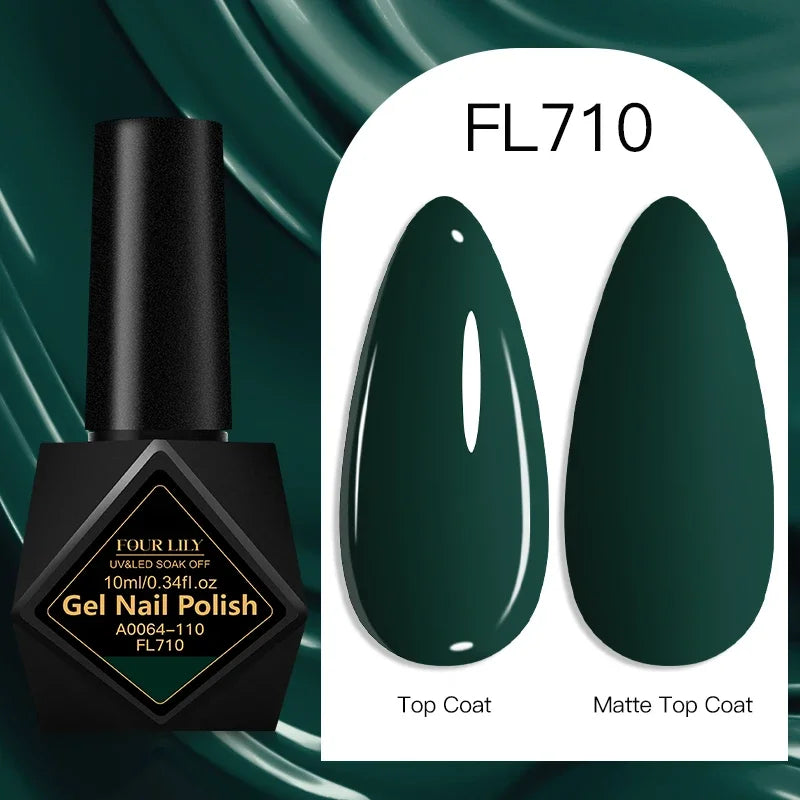10ml Gel Nail Polish 162 Colors Nail Supplies Vernis Semi Permanent Nail Art Manicure Soak Off LED UV Gel Nail Varnishes Summer