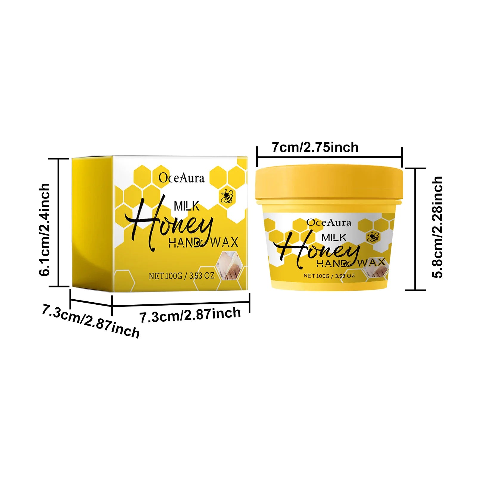 Milk Honey Hand Wax Moisturizing Nourishing Hand Mask Tender Skin Improve Drying Dull Cracked Skin Brightening Hand Care