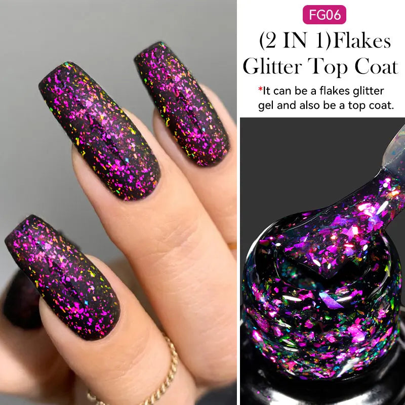 LILYCUTE 7ml 9D Rainbow Reflective Cat Magnetic Nail Gel Polish Winter Autumn Snowlight Sparkling Soak Off Nail Art Gel Varnish