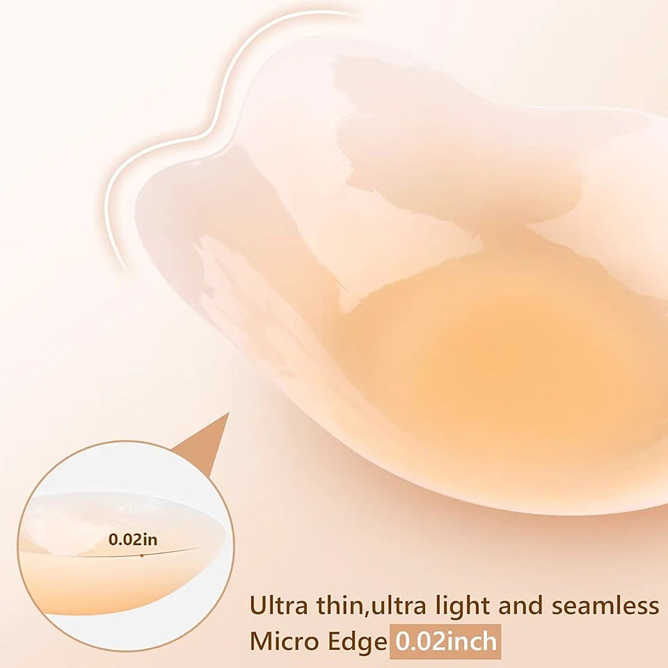 Reusable Silicone Pastie Nipple Cover Liner Adhesive Invisible Breast Lift Chest Sticker For Women Sticky Bra Boob Tape