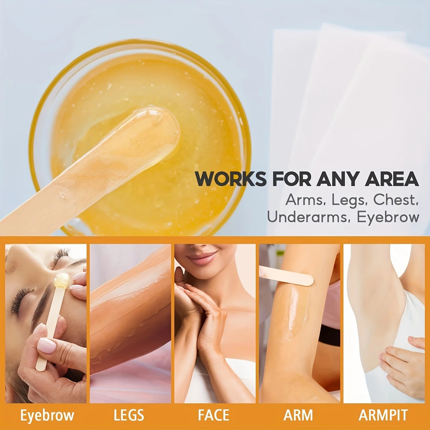 Viilife Sugaring Cold Sugar 120g Kit Natural Painless For Arm Leg Facial Underarm Depilatory Wax Hair Removal