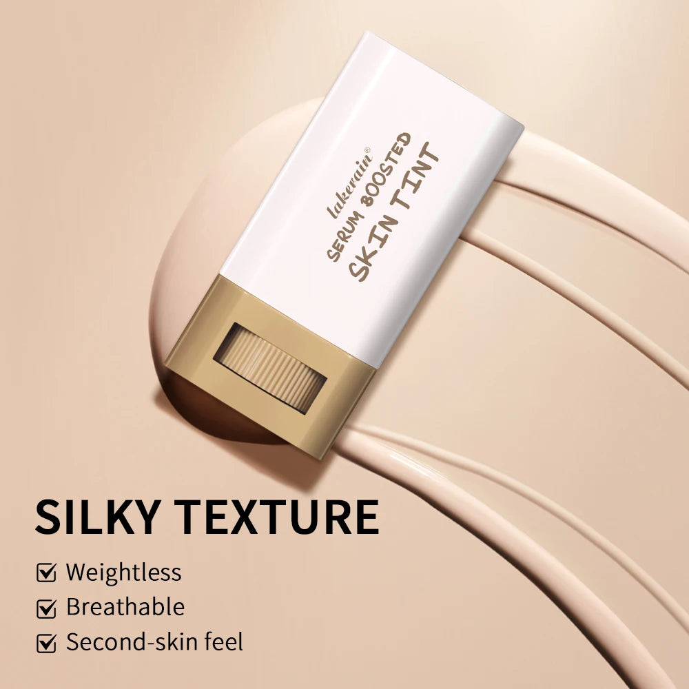 Eraser Foundation Stick Moisturizing Smooth High Coverage Silky Texture Travel-friendly Serum Boosted Skin Tint Solid Foundation
