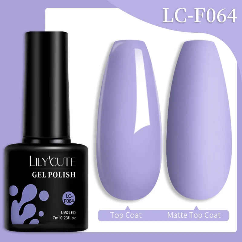 LILYCUTE 7ml Champagne Rose Gold Glitter Gel Nail Polish Colorful Sparking Long Lasting Manicure Soak Off Nails Art Gel Varnish