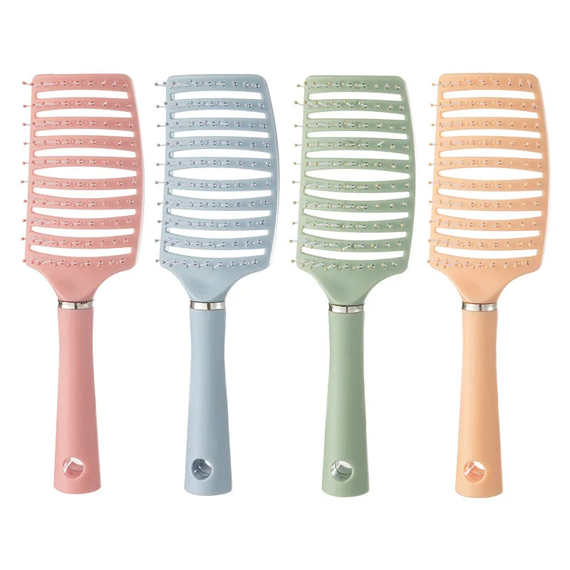 1pc anti-static massage brush  women's hair and scalp massage comb - straight hair professional tool Special for real hair wigs