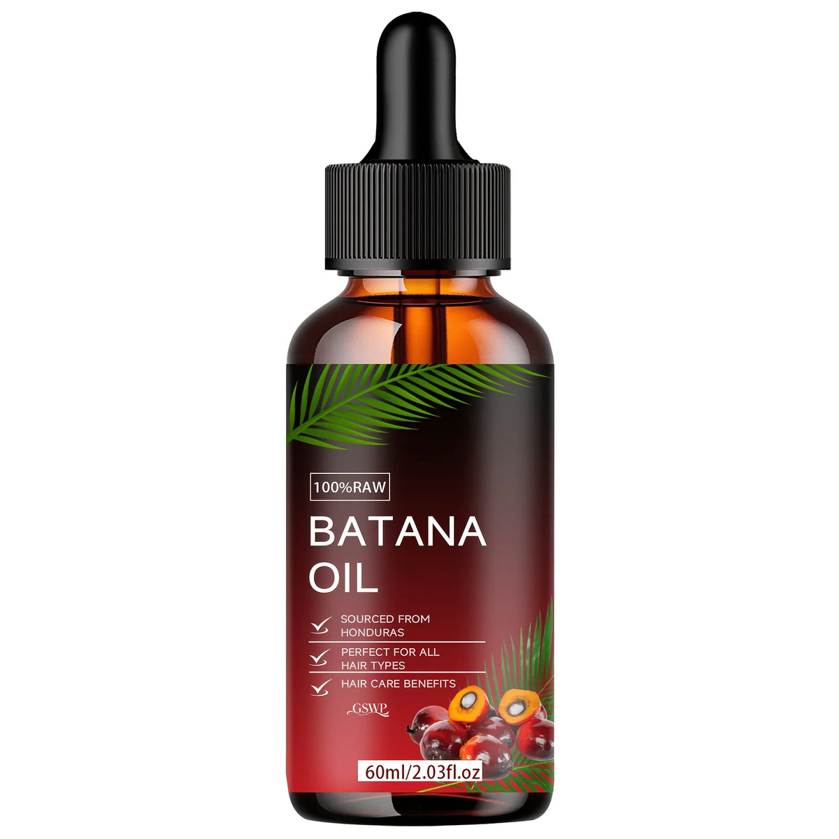 GSWP Batana Oil Hair Oil, Deep Moisturizing, Making It Soft and Shin, Deep Conditioning & Strengthening, Repairing Hair.60/120ml