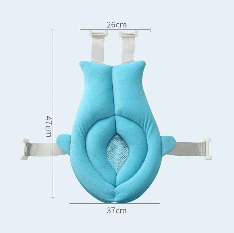 Baby Bath Seat Support Mat Infant Anti-Slip Soft Comfort Body Cartoon cartoon bath mat Cushion Foldable Baby Bath Tub Pad Chair