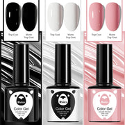 41 Colors Nail Gel Polish Black White Pink Solid Vernis Semi Permanent Nail Art Hybrid Varnishes 7ml Soak Off LED UV Gel Polish
