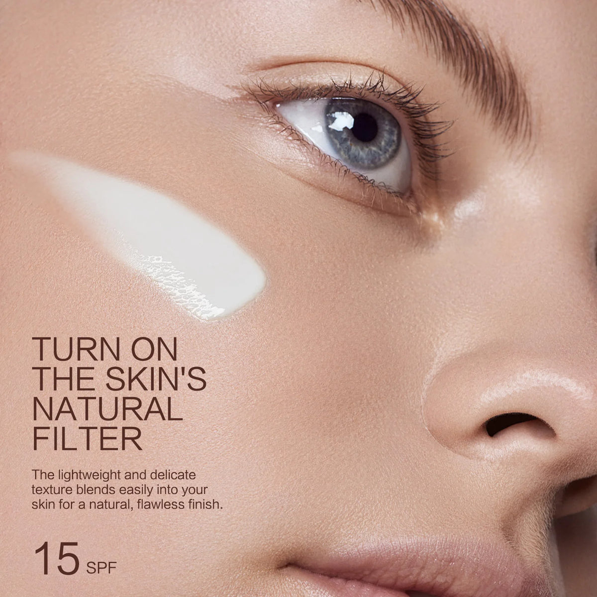 Hydrating Color-Adjusting Foundation SPF 15 30ml - Natural Coverage for Fair to Medium Skin, Lightweight with Hyaluronic Acid.