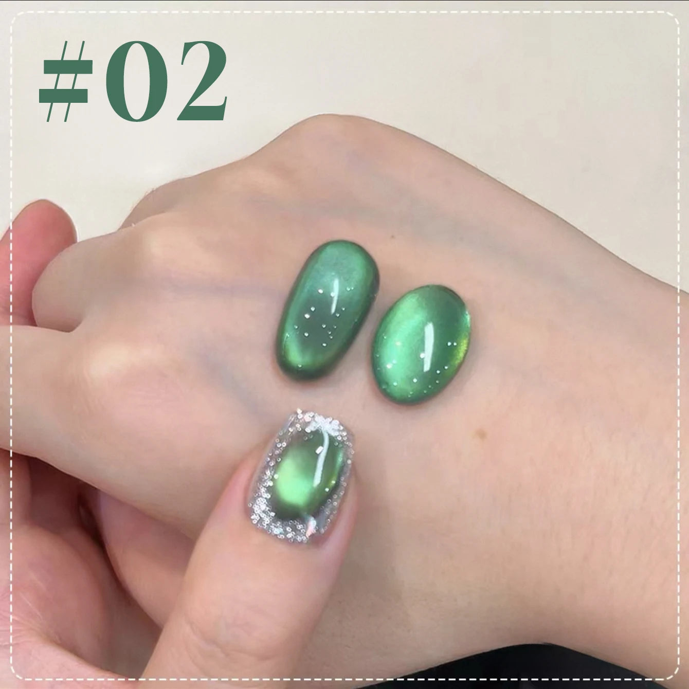MIANEL 12ml Green Cat Magnetic Gel Nail Polish Spider Lily Varnish Soak Of UV Light Nails Nail Salon Winter Nails 1-21pcs