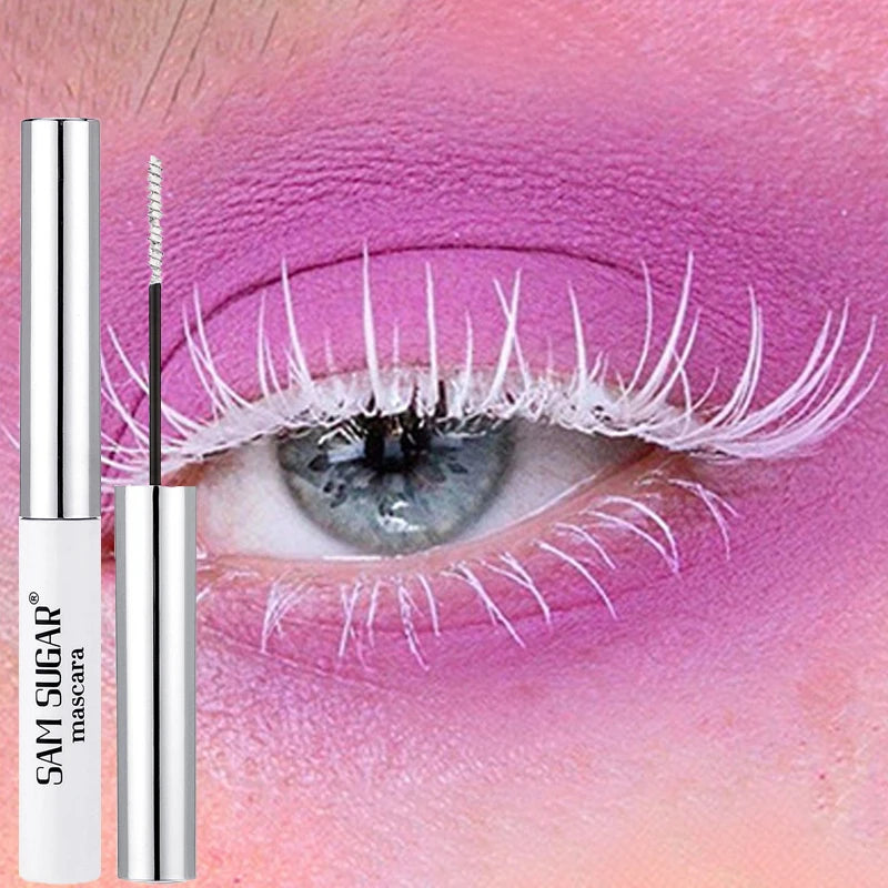 Colorful Curling Mascara Fine Brush Lengthens Eyelashes Thick Waterproof Blue Mascara Natural Eyelash Green Halloween Eye Makeup