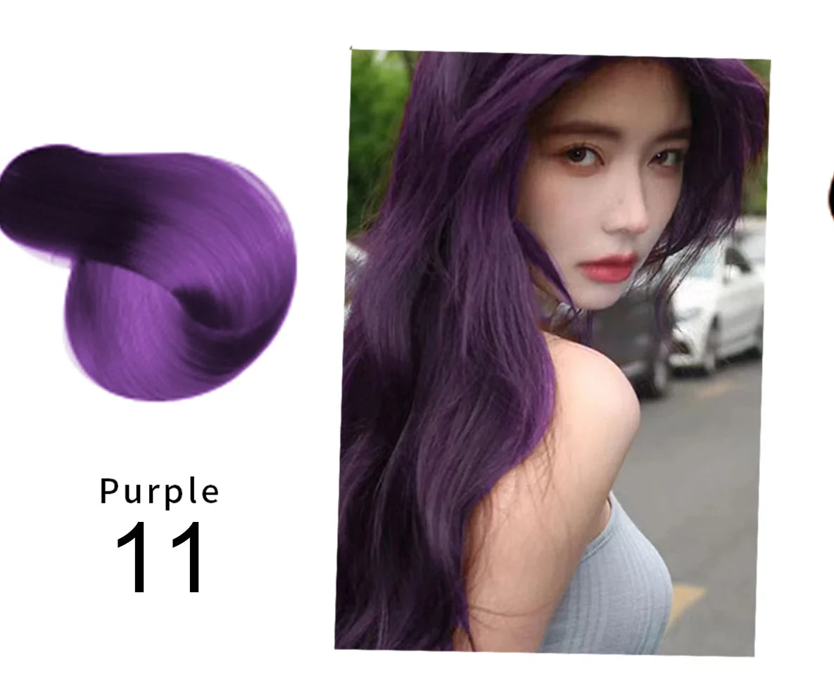 Mokeru 500ml Argan Oil Essence Natural Long Lasting Dark Brown Permanent Hair Dye Shampoo For Gray Hair Women Fast Color Dyeing