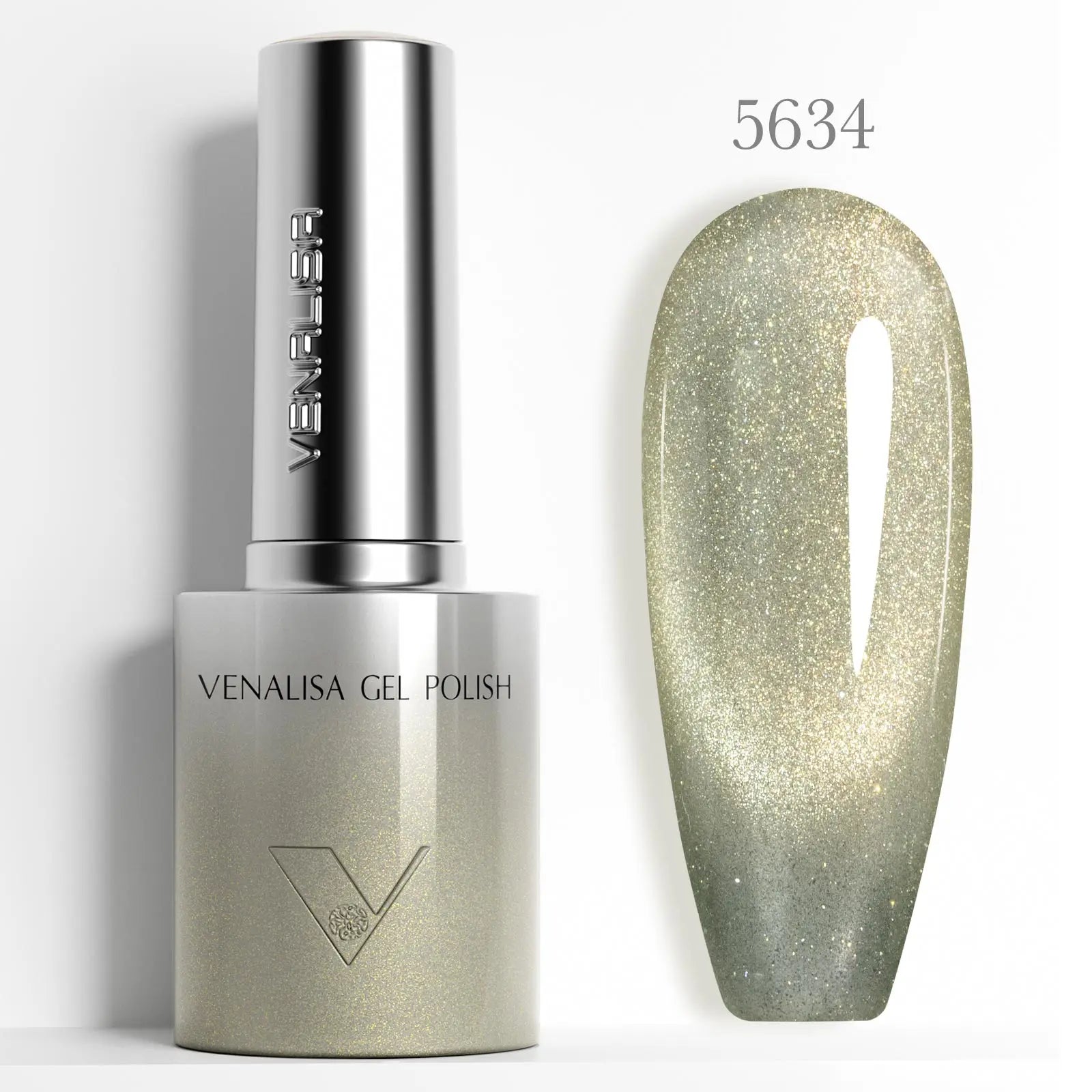 Venalisa 10ml Hema & TPO Free Ultra Cat Eye Effect Nail Gel Polish Soak Off UV LED Long Wear Sparkle Bling Gel Varnish