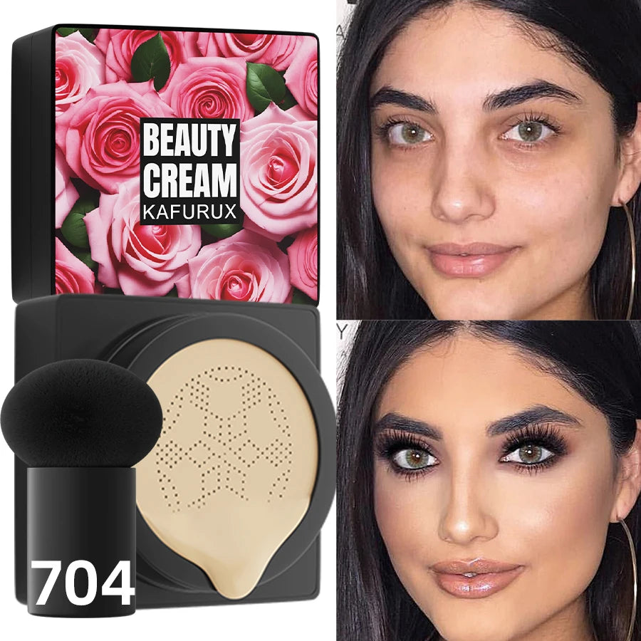 5 Colors Magic Foundation Mushroom Head Air Cushion 1PC CC Cream Concealer Moisturizing Waterproof Foundation Base Makeup Gifts
