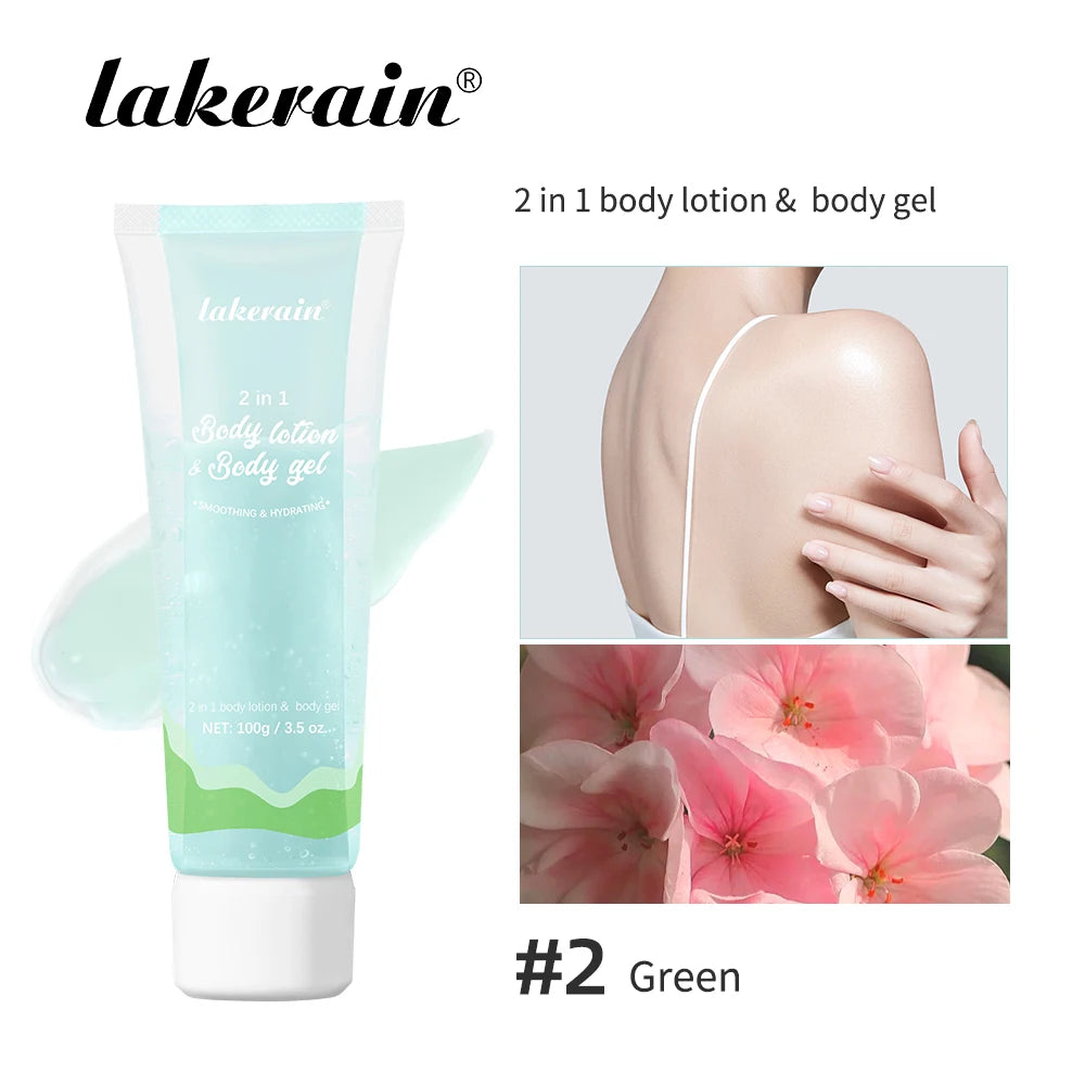 2-in-1 Body Lotion Body Gel Nature Lock Water Anti Aging Brightening Repairing Improve Skin Elasticity Double-tube Body Lotion