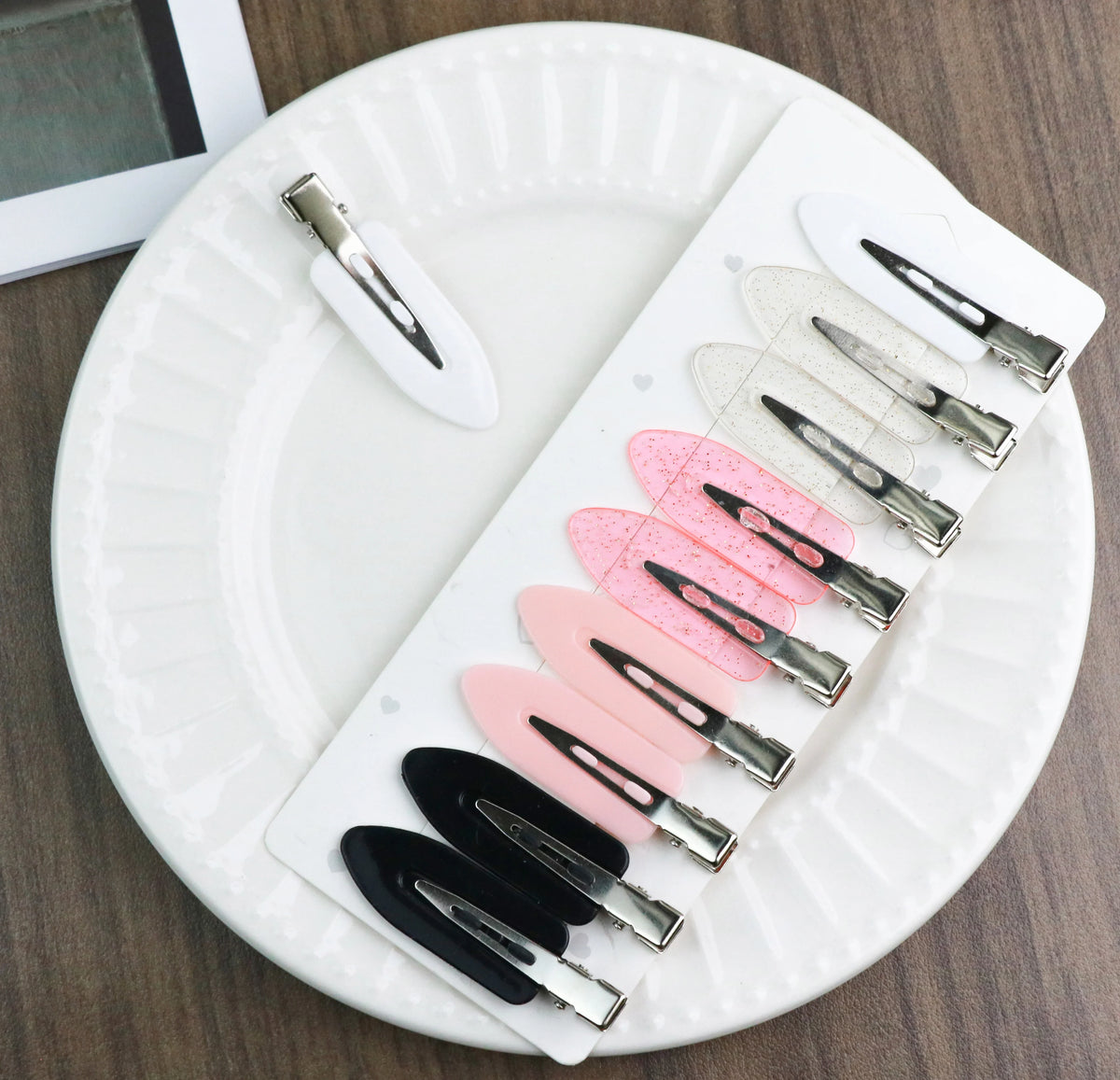 10/4Pcs No Crease Basic Hair Clips For Women Girls Hair Styling Makeup No Bend Hairpins Barrettes Fashion Hair Accessories Set