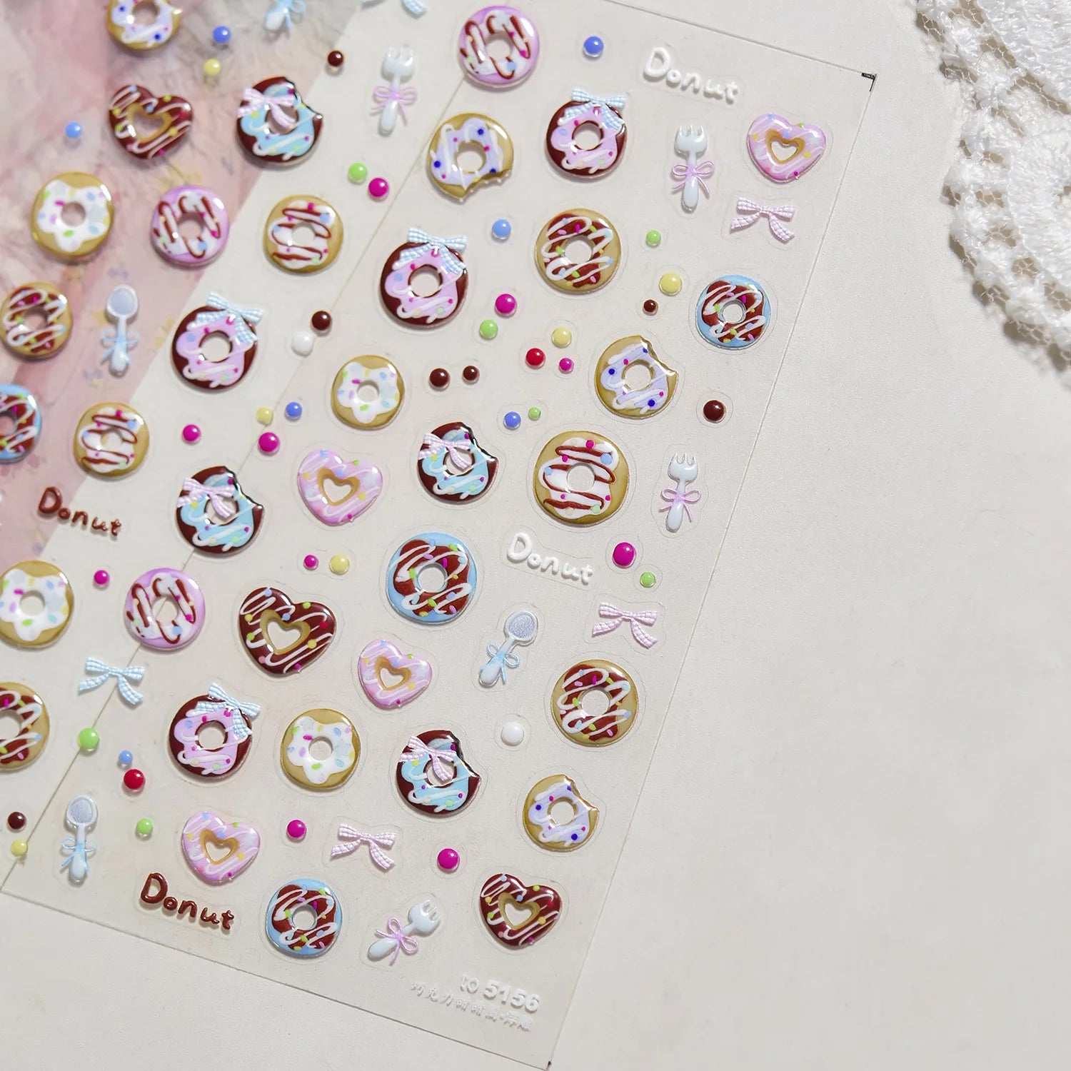 1pcs 5D Japanese Kawaii Nail Art Stickers Cute Rabbit Dog Slider Nail Decorations Decals Self-Adhesive Manicure Accessories DIY