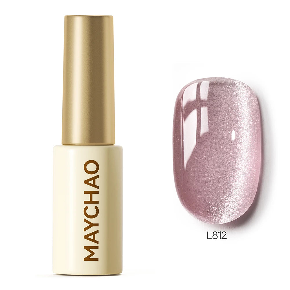 MAYCHAO 5ML Gel Nail Polish 9D Laser Diamond Glitter Cat Eye Gel Semi-Permanent Soak Off UV LED Gel Nail Manicure Tools Nail Art
