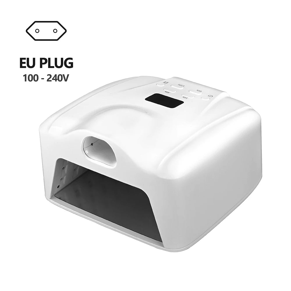 2 IN 1 Nail Lamp Single Toe Single Finger Gel Nail Curing Lamp Full Hand Fast Drying LED Light Nail Dryer Auto Sensor Dual Lamp