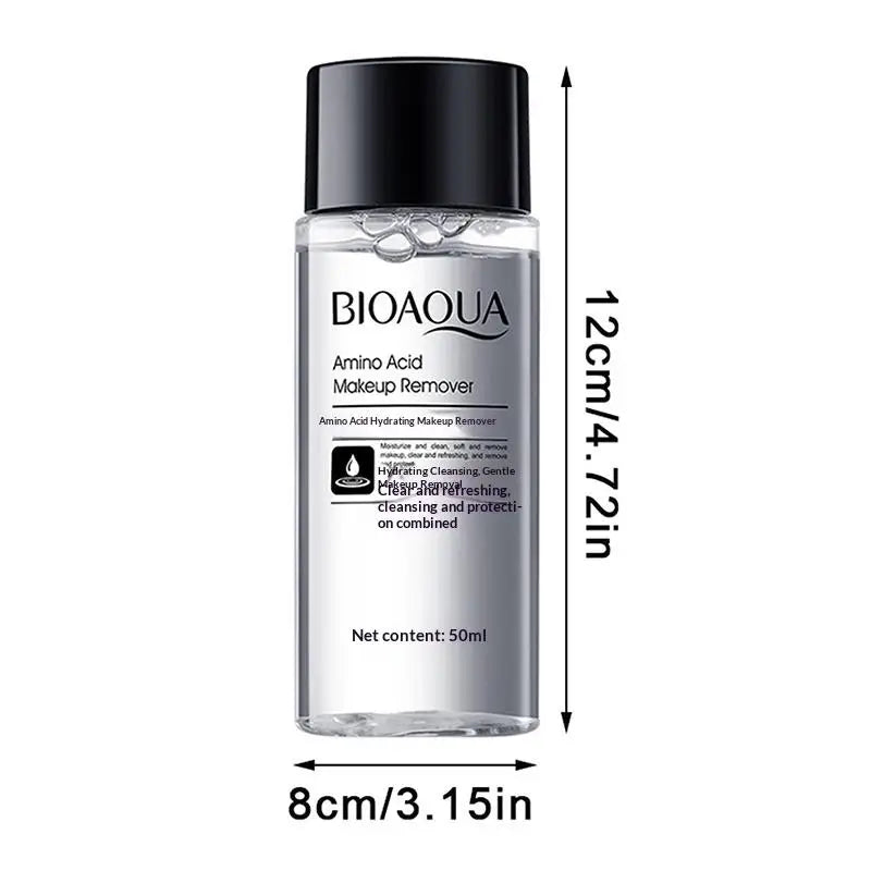 Bioaqua Makeup Remover 50ML Easy To Use Facial Cleansing Liquid Water Lip Eye Gentle Skin Care Travel Remover Face Refreshing